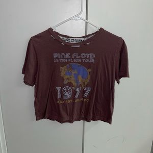 free people cropped tee